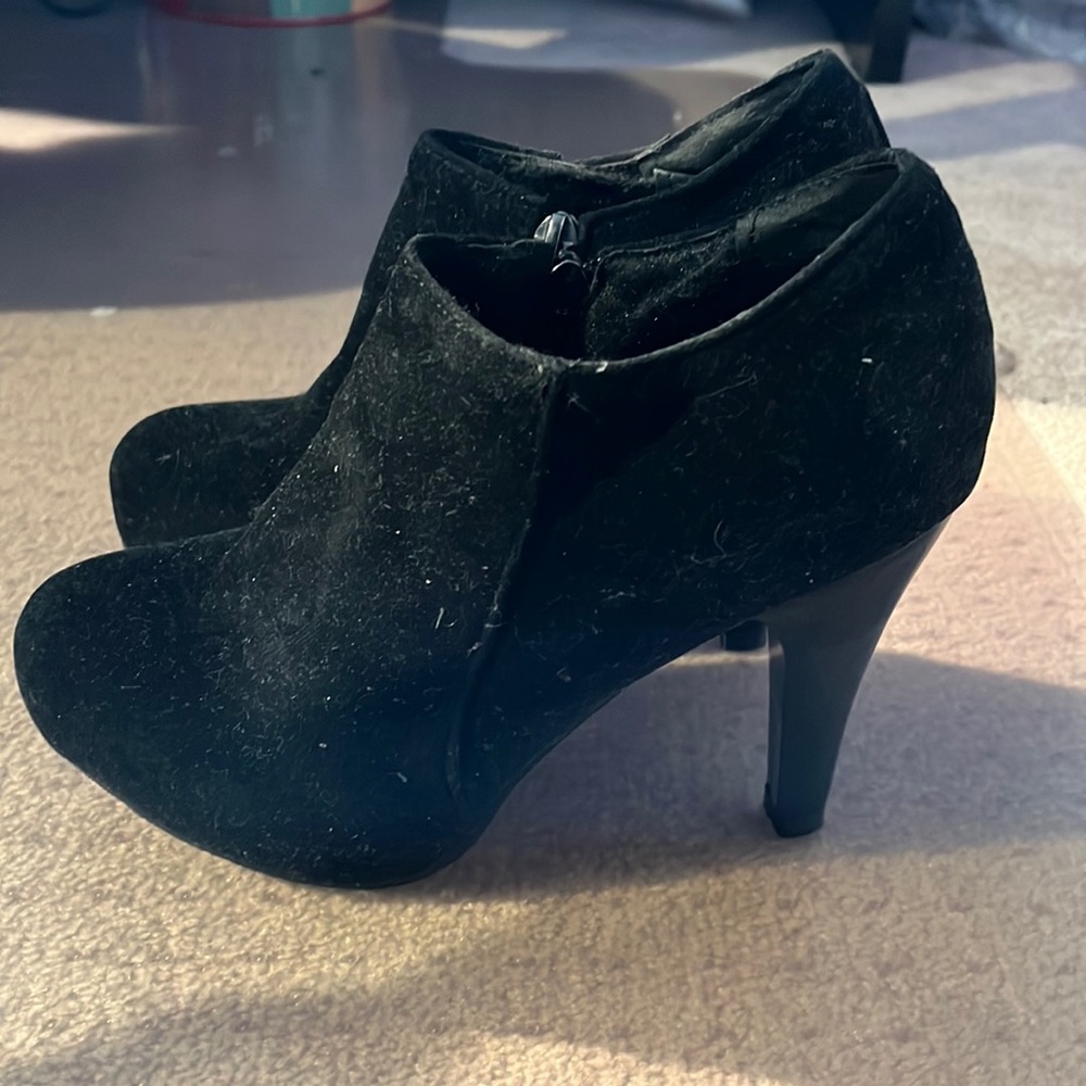 Black ankle boots